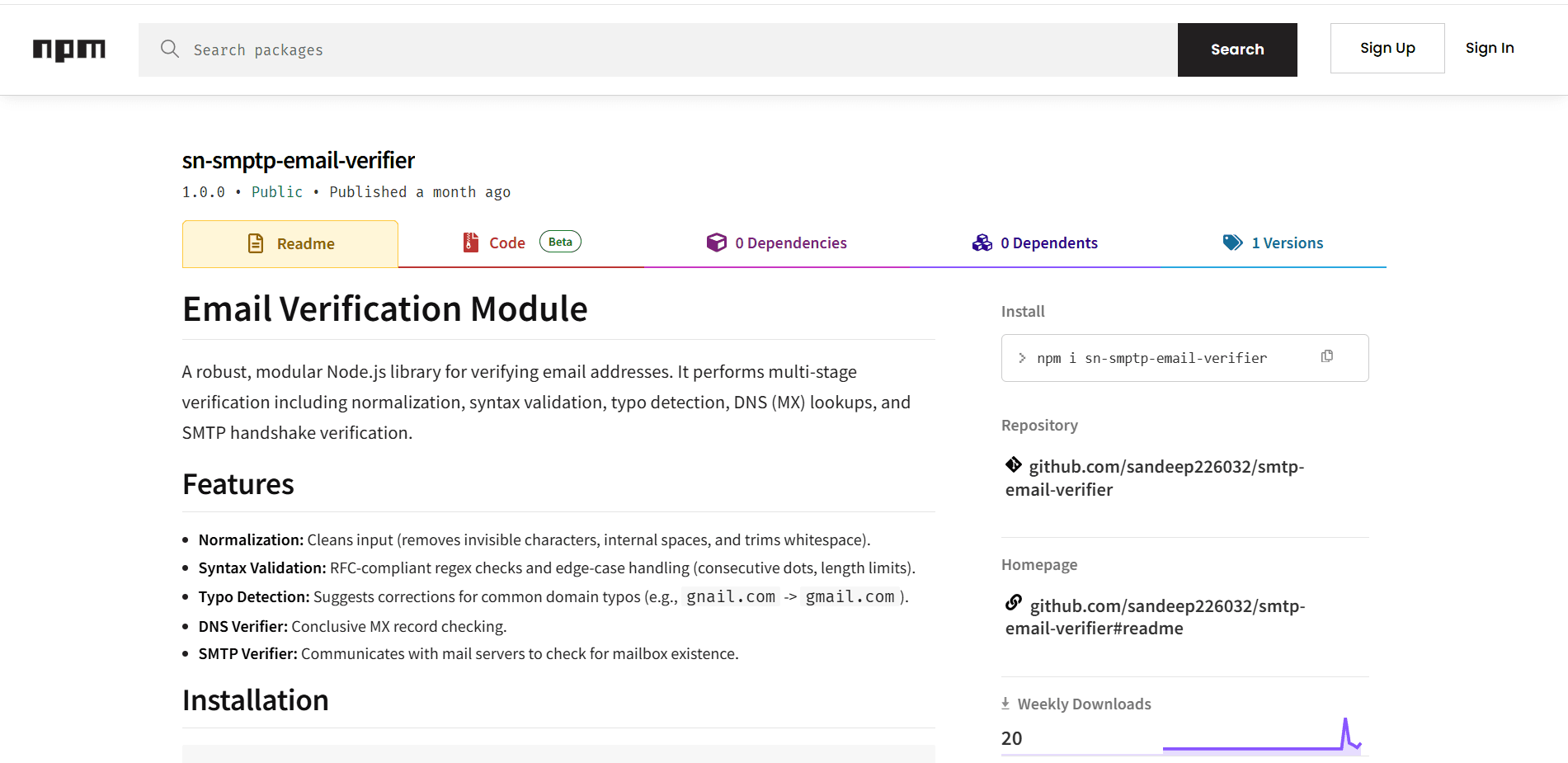 SMTP Email Verifier screenshot